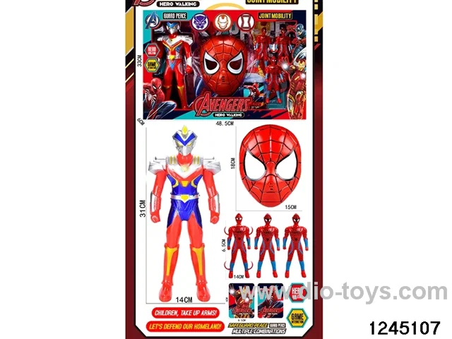 Warriors with 3 pcs spiderman & mask sets