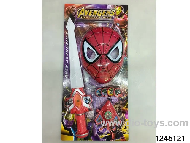 spider sword with launcher and mask