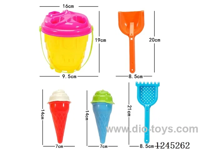 6PCS ice cream beach set