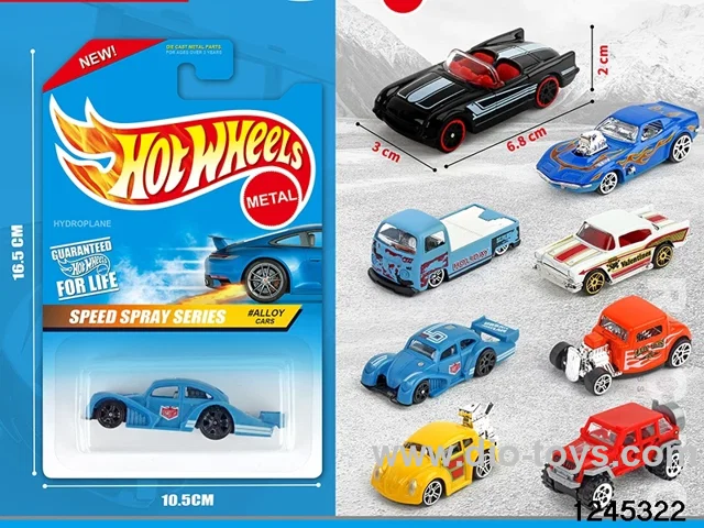 1:64 free wheel metal car (8 style random mix)