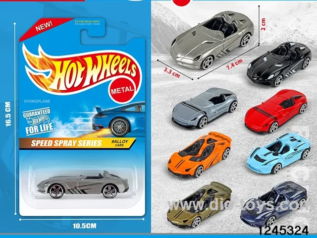 1:64 free wheel metal car (6 style random mix)