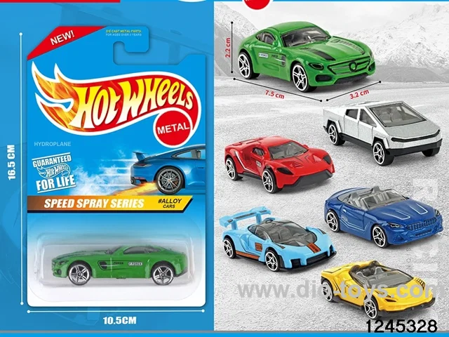 1:64 free wheel metal car (6 style random mix)