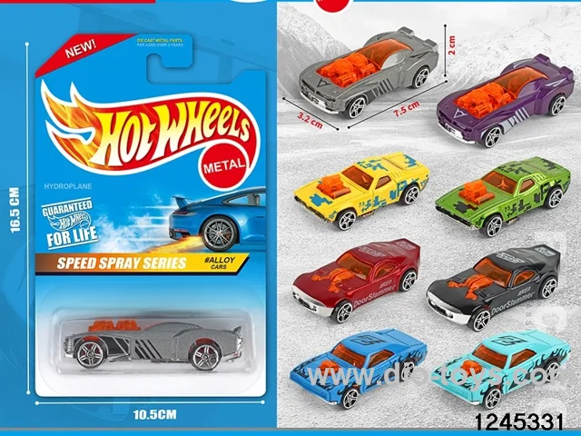 1:64 free wheel metal car (6 style random mix)