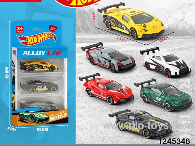 1:64 free wheel metal car (3 style random mix)