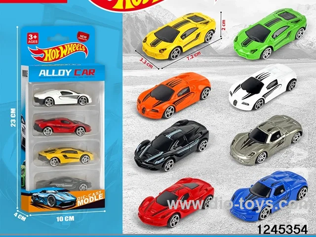1:64 free wheel metal car (4 style random mix)