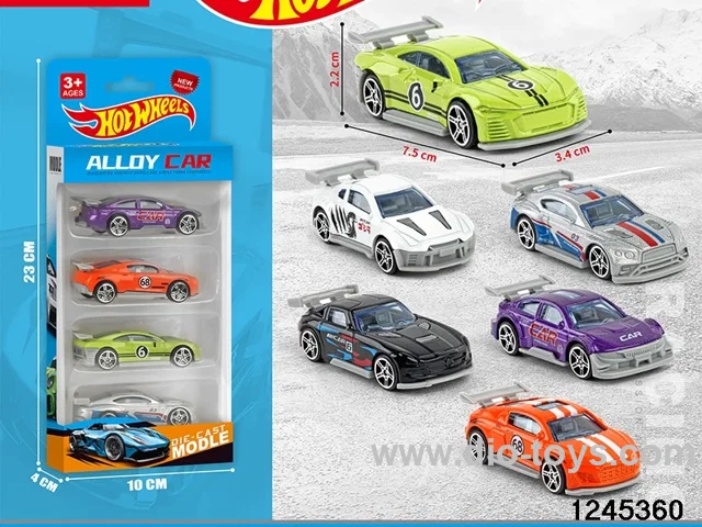 1:64 free wheel metal car (4 style random mix)