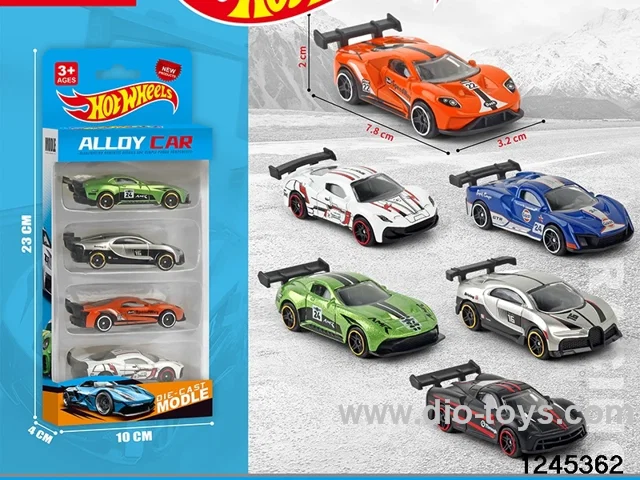 1:64 free wheel metal car (4 style random mix)