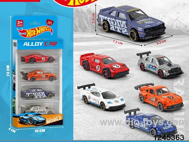 1:64 free wheel metal car (4 style random mix)