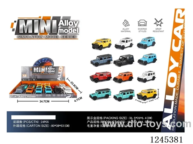 1:43 pull back Alloy Buggy(12pcs)