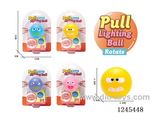 pull whistle ball (with light included battery)