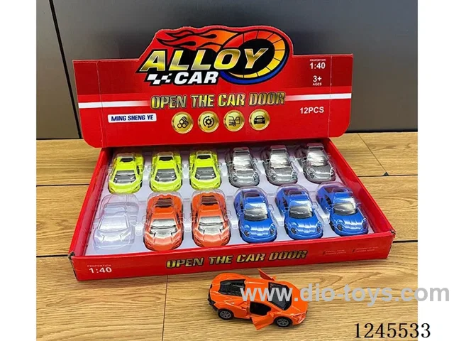 pull back alloy car 4 models 8 colours (12pcs)