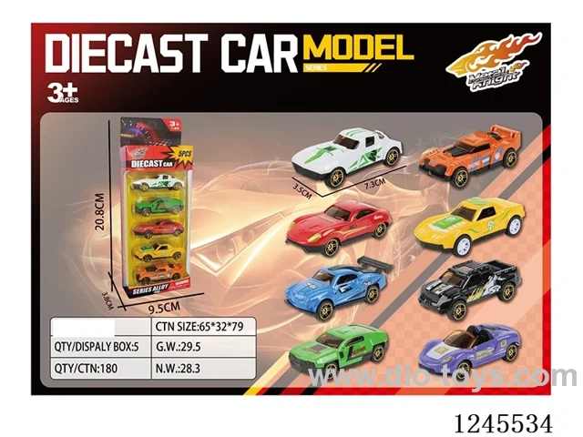 5pcs free wheel Alloy Car