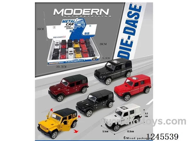 6 models pull back Alloy Car 12PCS
