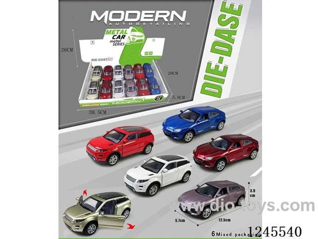 6 models pull back Alloy Car 12PCS