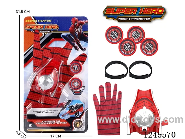 Avengers Alliance Spider-Man Frisbee Launcher + Gloves