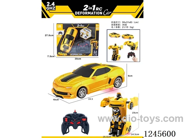 1:18 RC One-touch Transform Bumblebee (Lights) included battery