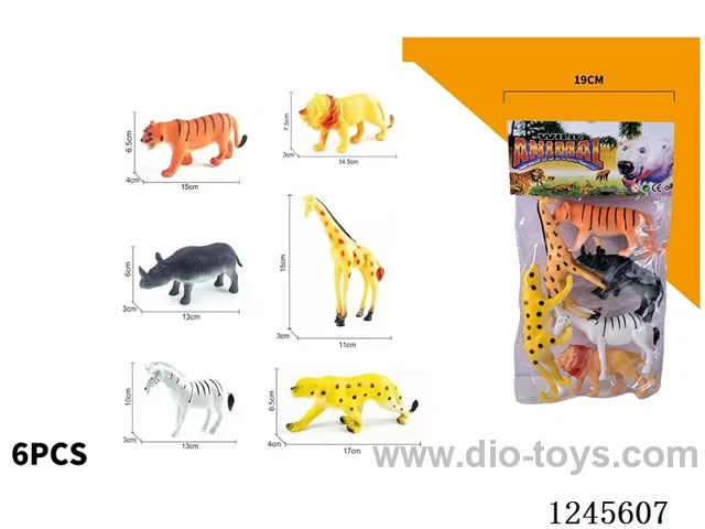 6PCS Wild Animals