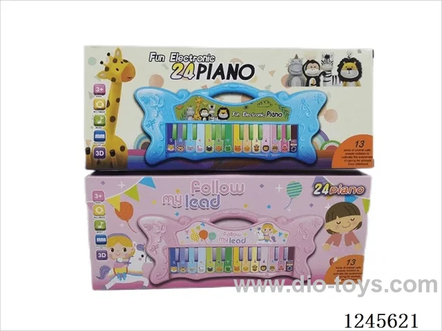3D Variable Figure 24 Keys Animal Electronic Piano 2 mixed