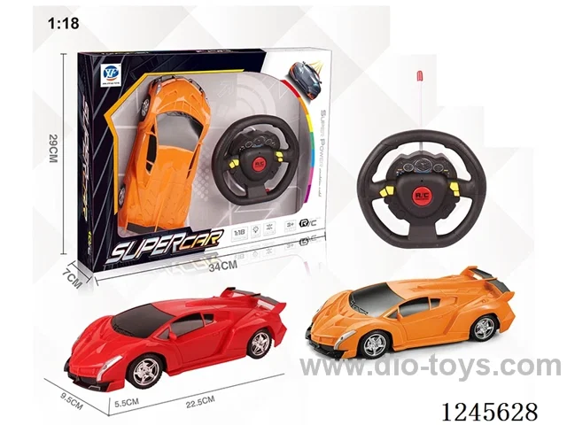 1:18 4ch RC Car Lamborghini Poison (Forward Lights) not included battery