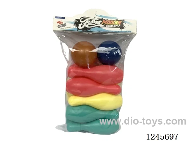 Colorful bowling (bottle 17CM+ ball 8CM)