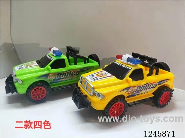 Pull-String Police Pickup Truck