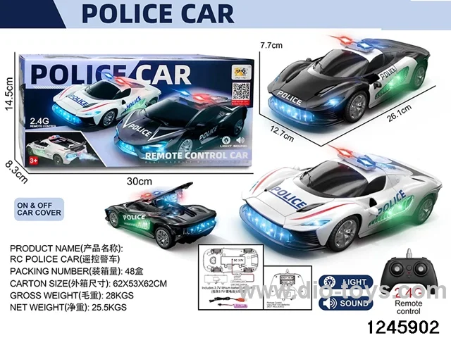 2.4G remote control car wiht music in color box