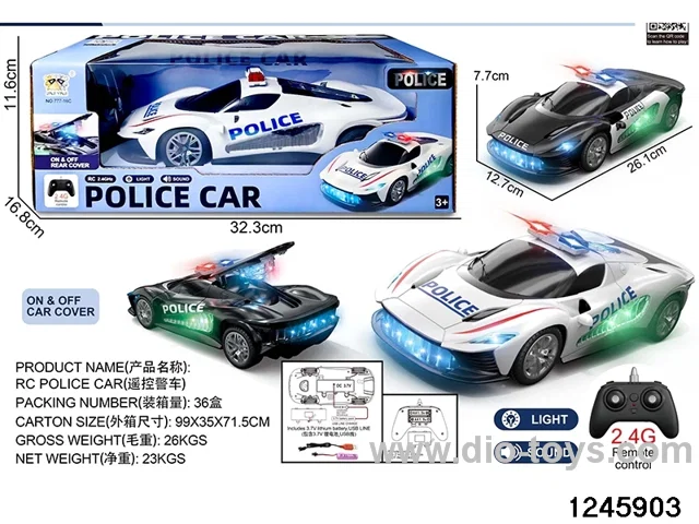 2.4G remote control car wiht music in window box