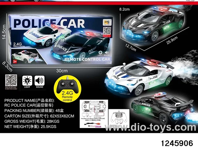 2.4G remote control car wiht music in color box