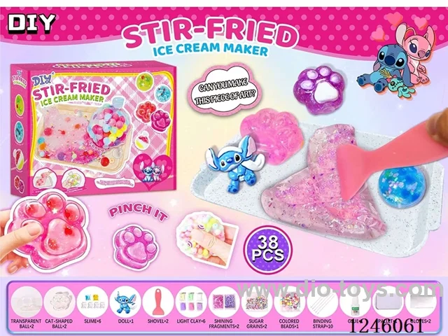 DIY Stitch Slime Decompression set