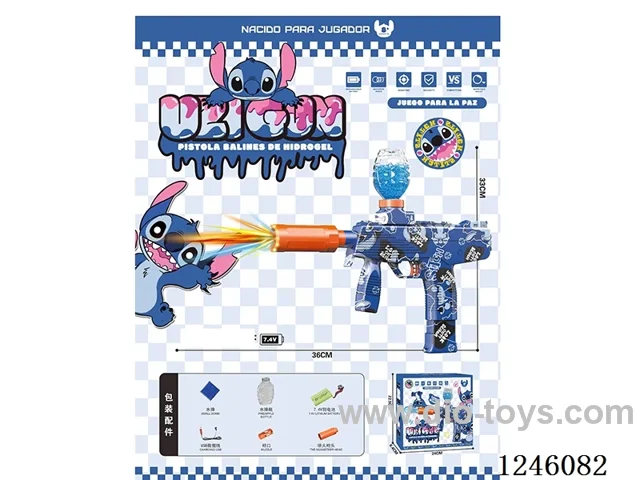 B/O Stitch water bullet gun with light included battery