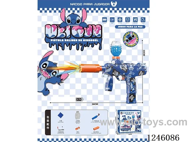 B/O Stitch water bullet gun with light included battery