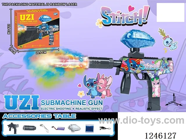 B/O high-speed repeating water bullet gun with light/spray included battery