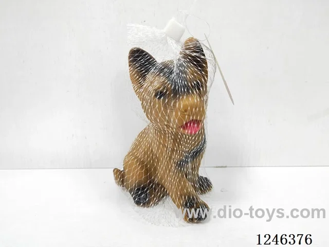 Rubber-moulded Barking Wolf Dog
