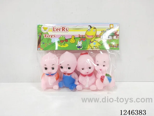 Rubber-moulded Dolls 4PCS
