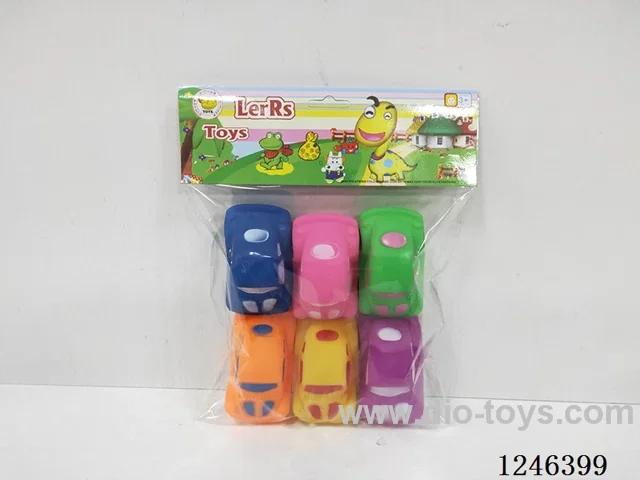 Rubber-moulded car 6PCS