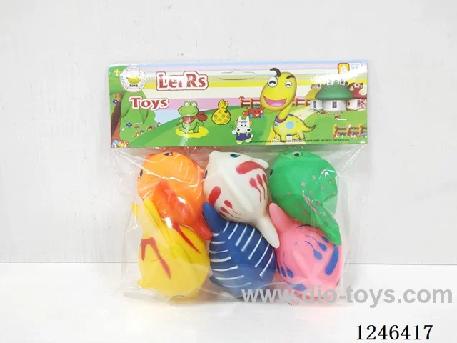 Rubber-moulded Fish 6PCS