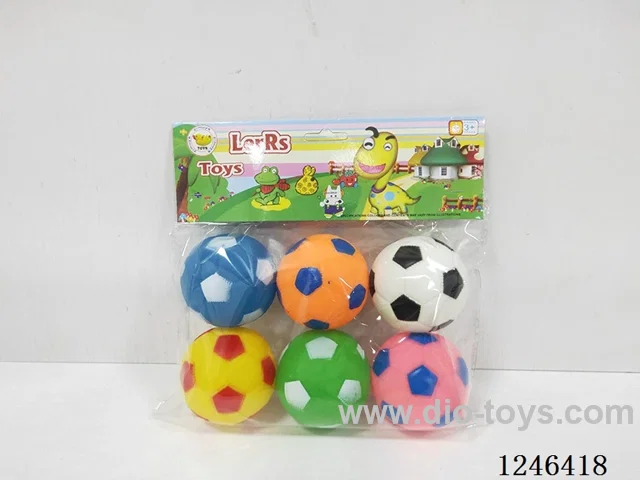 Rubber-moulded Football 6PCS
