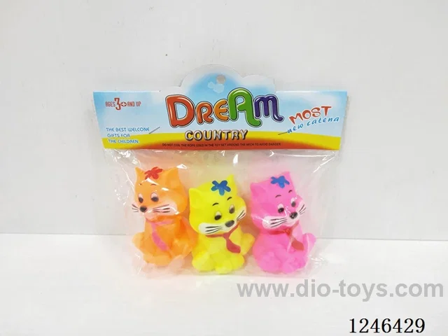 BB Whistle Rubber-moulded 3PCS Cat