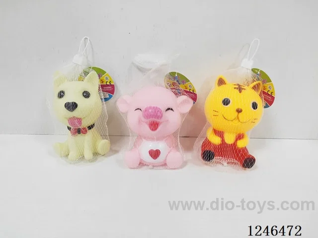 BB Whistle Cartoon Animals 3 Designs Assorted