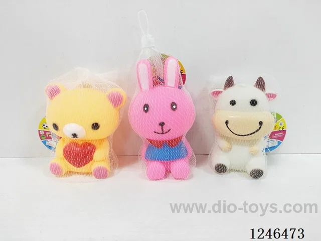 BB Whistle Cartoon Animals 3 Designs Assorted