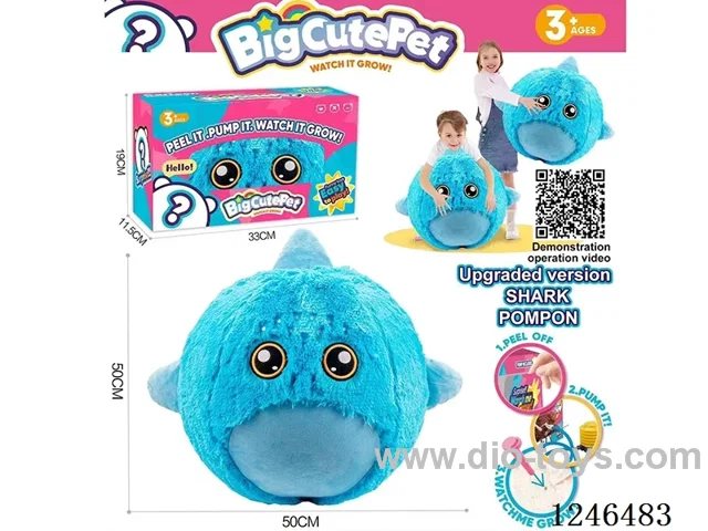 Large Shark Plush Ball