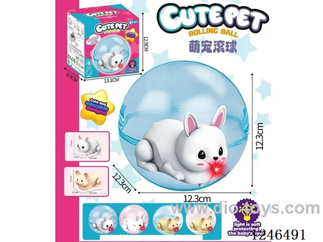 Light-Up Cute Pet Rolling Ball