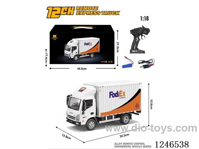 1:18 12ch alloy remote-controlled van W L/M included battery