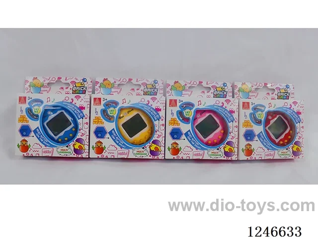 Upgraded 197-in-1 Multilingual Electronic Pet Machine with Cartoon Colour Background included battery 2*AG13