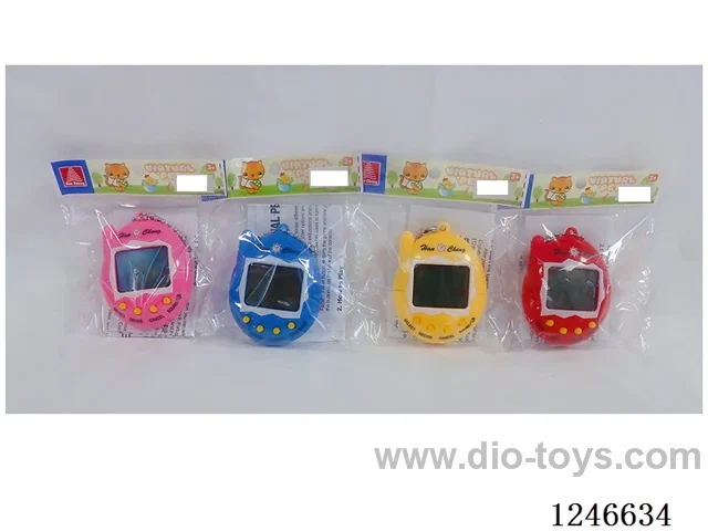 Upgraded 197-in-1 Multilingual Electronic Pet Machine with Cartoon Colour Background included battery 2*AG13