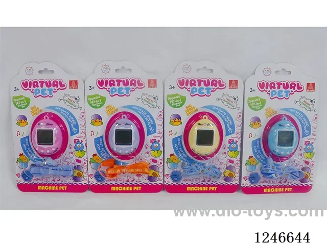 Upgraded 197-in-1 Multilingual Electronic Pet Machine with Cartoon Colour Background with leash included battery 2*AG13