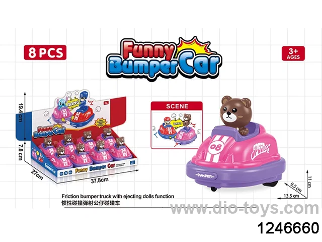 Inertial brown bear bumper car