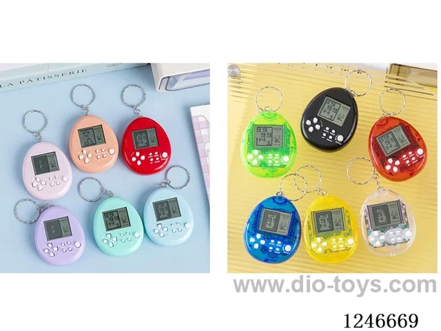 Tetris game console 12colors included battery