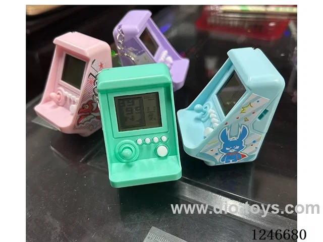 Tetris game console 4colors included battery