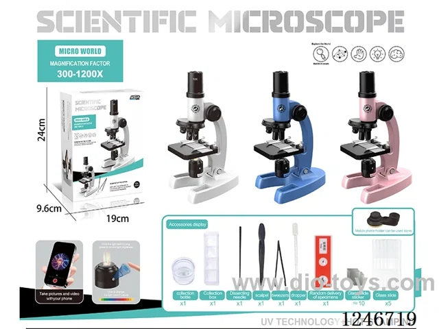 Microscope 300X/600X/1200X - in included battery